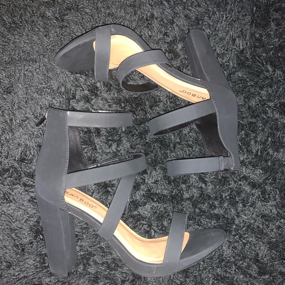 Black Strappy Heels